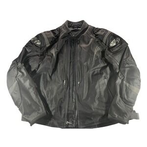 Joe Rocket Mens 2XL Black Armored Motorcycle Jacket Ventilated Biker Sport Gear